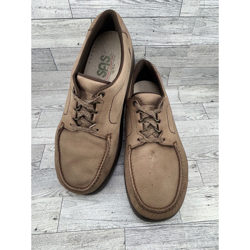 SAS Shoes Comfort Leather Lace Up Brown Oxford Casual Walking Men‎ Size 11.5 WW